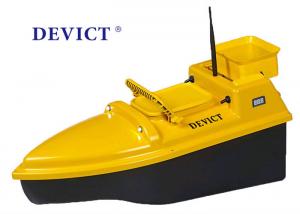Cheap Yellow Rc Boat With Fish Finder , DEVC-103 Remote Control Bait Boat 4 class product for fishing wholesale