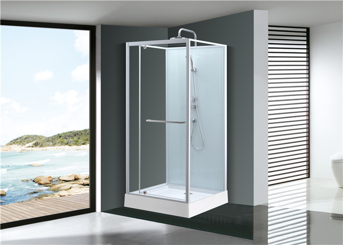 Cheap Fashion Pivot Door， Corner Shower Stalls , Square Shower Cabin with Grey acrylic tray wholesale