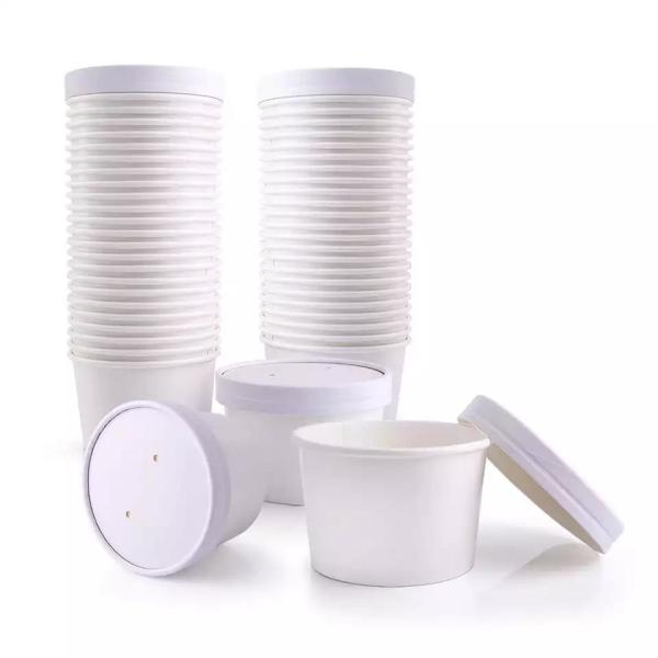 Cheap Custom Eco-friendly Food Grade Recyclable PLA Coated 1000ml Disposable Paper Bowl