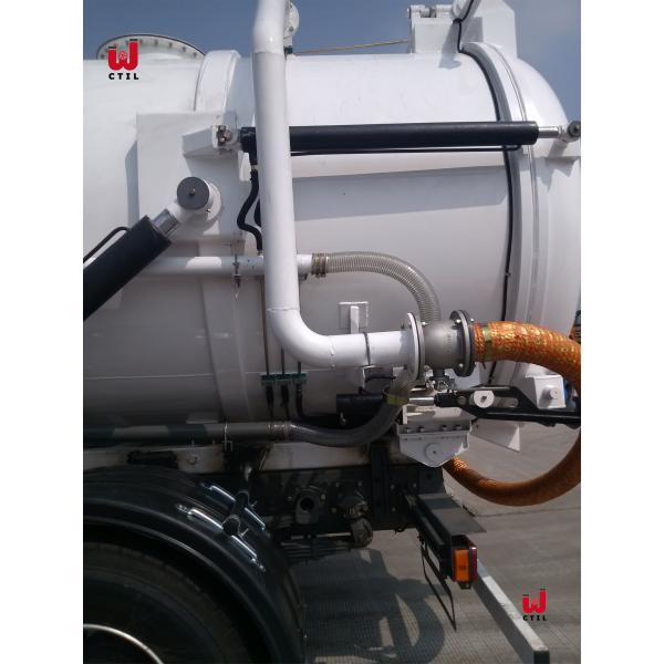 HOWO Sewer Vacuum Truck 10 Cubic Meters Truck Mounted Jetter