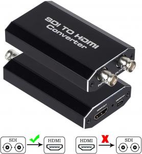 RG-59 Cable 24V F970 D28S Battery 100M SDI To HDMI Audio Video Converter