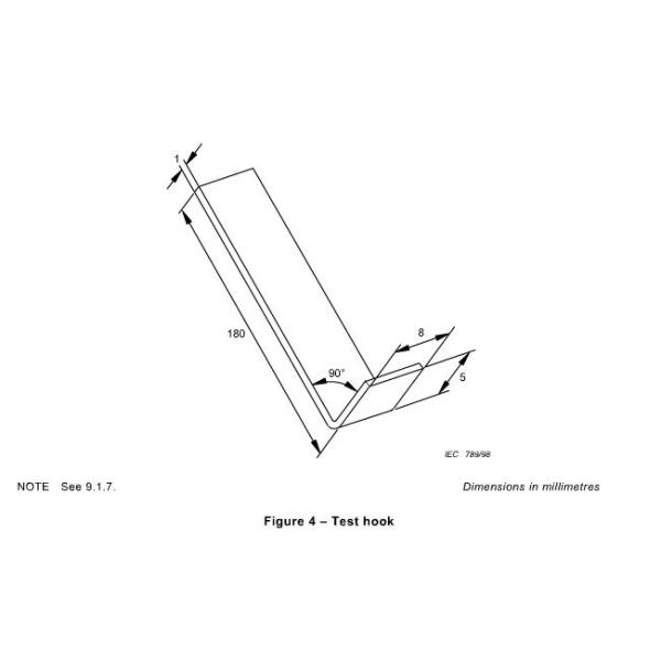 Portable Test Hook Probe To Testing Whether The Dangerous Electric Parts Can Be Touched 180±0.05
