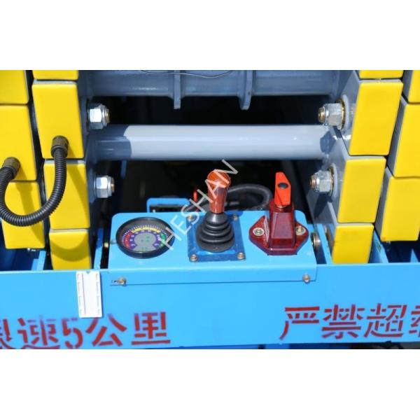 10M Single Person Mobile Scissor Lift Electric Hydraulic 500kg Load Capacity