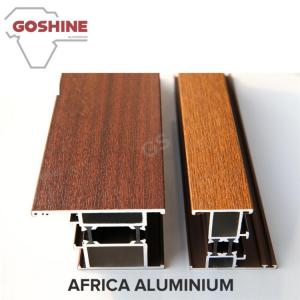China Wood Grain / Wood Finish Aluminium Profiles Home Furniture Accessories on sale