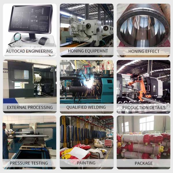 Single Acting Hollow Plunger Hydraulic Cylinder Telescopic Multistage for Dump Truck