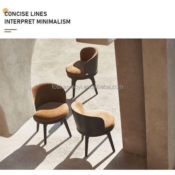 CUSTOM Dining Room Furniture Elegant Velvet Upholstered Leather Swivel Comfortable Modern Nordic Luxury Dining Chair