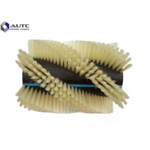 Rotating Roller Spiral Wire Brush Customized Soft Bristle Easily Installed