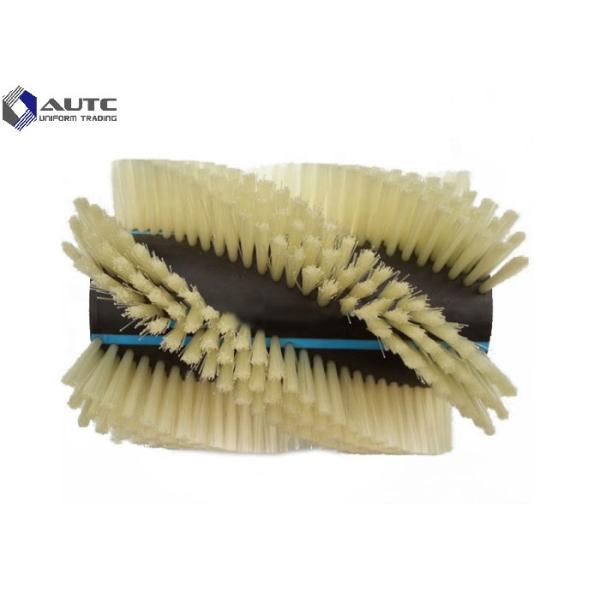 Rotating Roller Spiral Wire Brush Customized Soft Bristle Easily Installed