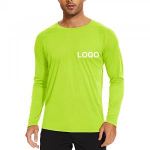 Cheap Custom Round Neck Men T-Shirts 100% Cotton Long Sleeve T-Shirt Sublimation Blanks wholesale