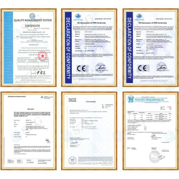 Modern Design U Channel Glass Railing with 8-16mm Glass Thickness and More than 5 Years Warranty for Indoor/Outdoor Use