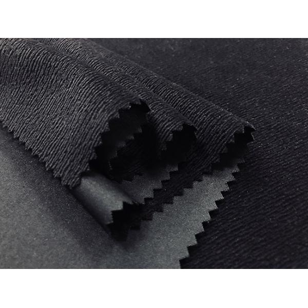 Grain Reddish Black Stretch Velvet Fabric 210GSM Burnt Out Soft Felt
