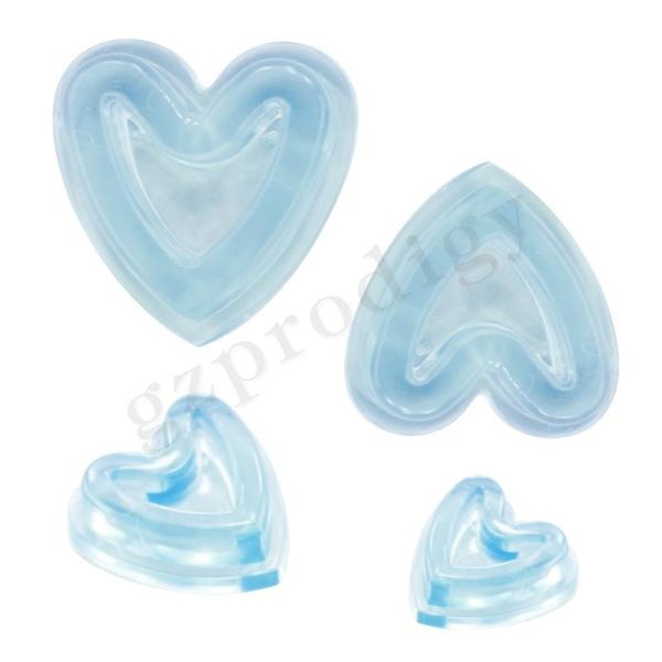 Transparent Clear Plastic Door Wedge Nontoxic Odorless Heart Shape Plastic Door Wedge