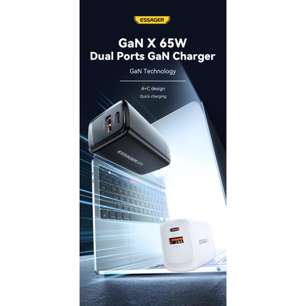 ESSAGER JT-G65Q Series Portable Fast Charger 65W For Android Phone Charger