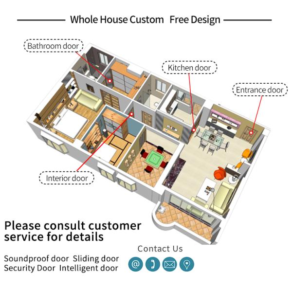 Luxury Style Top Quality Black Color Bright Painting Side Glass Fixed Panel Front Pivot Door with Stainless Steel Handle