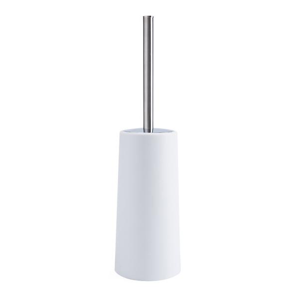 custom 304 stainless steel toilet brush clean tool toilet bathroom toilet brush cleaning silicone white set