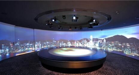 HD Customized Curved Projection Screen,fixed frame screen 180 Degree For Flight Simulator