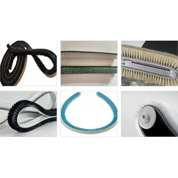 Flexible Black Color Nylon Bristle Conveyor Belt Cleaning Brush for Machine