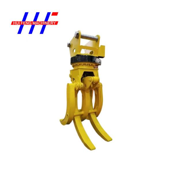 7-12 Ton Excavator Rotating Grapple , Wooden Hydraulic Rotating Grapple