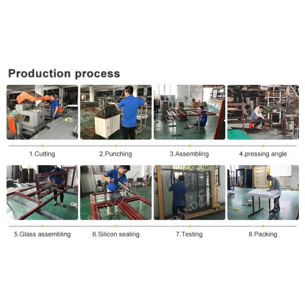 Good Sealing Performance Thermal Insulated Aluminum Swing Glass Door Hinged Single Double Doors French Style Front Casement Door