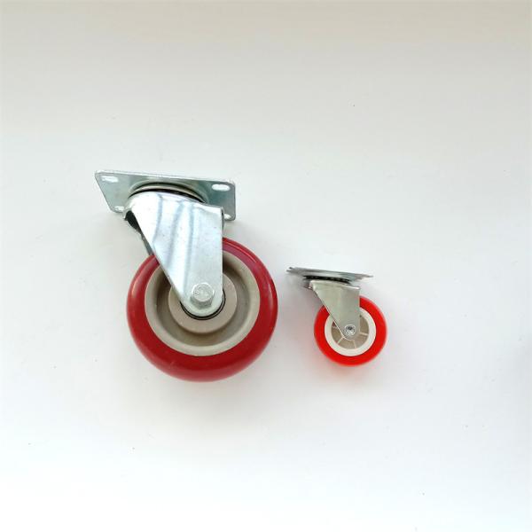 Custom Small Furniture Light Duty Caster Wheels 55mm Red Black Blue