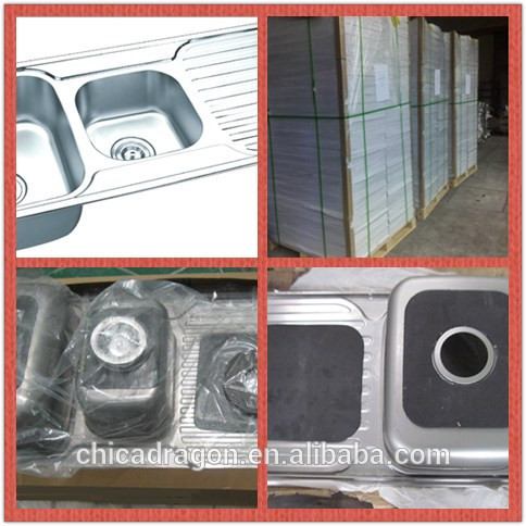 CH12050E Stainless Steel Press Kitchen Sink Topmount Kitchen Sink Double Bowl Kitchen Sink