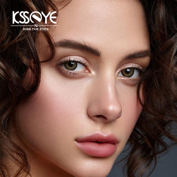 0.08mm Makeup Coffee Natural Black Contacts 1 Year With Lable