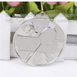 Silver blank badminton medals, a great source for metal blank sport games medals
