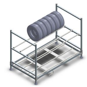 China Industrial Metal Shelf System Warehouse Tire Storage Stacking Rack on sale