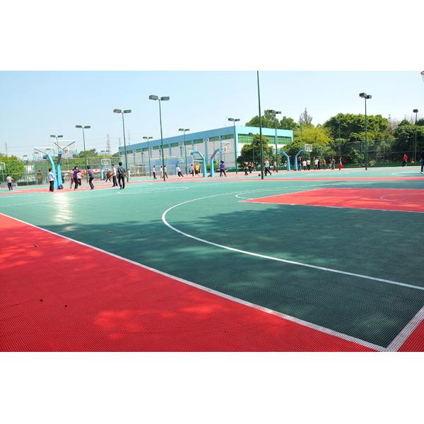 Eco Friendly PP Tiles Sports Flooring With Weather Resistant Polypropylene Material