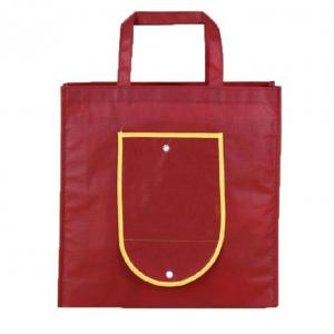 Cheap Tear Resistant Non Woven Reusable Bags , Fold Up Tote Bag Full Color Printing wholesale
