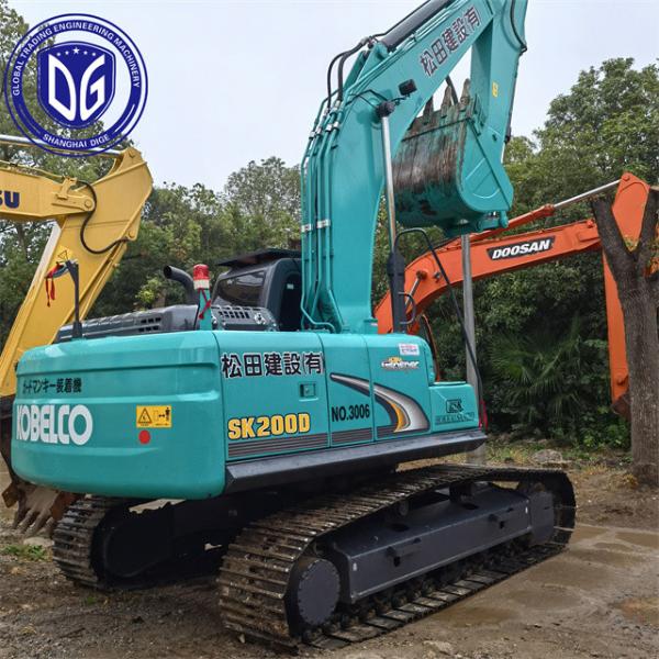 20Ton Japan Brand Excavator Kobelco SK200 Used Excavator For Kobelco Construction Equipment