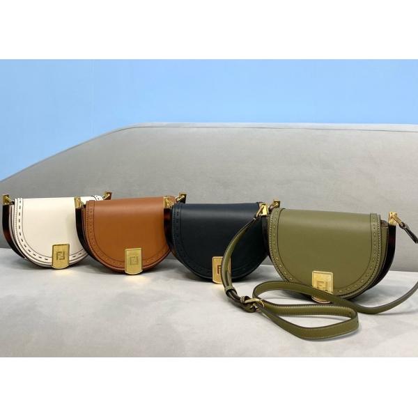 2021 Newest Saddle Bag Half-Moon-Shaped Luxury Cross-Body Bag Lock design bag genunie leather cross-body bag