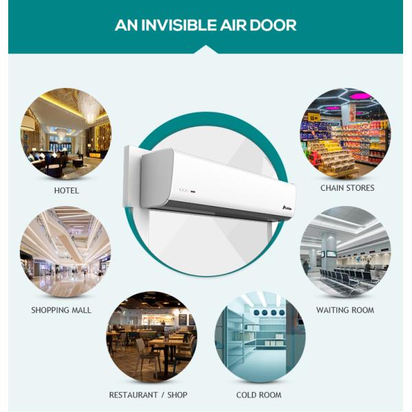 S7 Series Air Curtain 0.9m to 2m Door 220-240V AC Motor