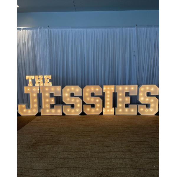 Stainless Steel LED Metal Bulb Letters Signage for Office and Birthday Celebration