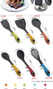 Cheap silicone kitchen tool set Colorful Non Stick Kitchen Tool Set 6PCS Silicone Cookware wholesale