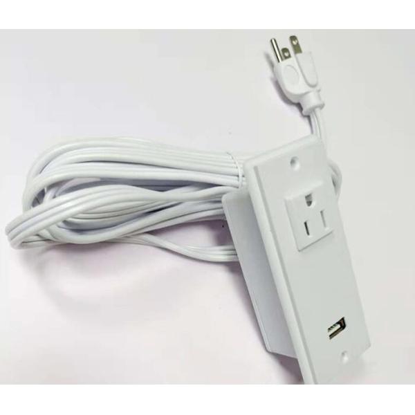250V US Double USB Desk Plug Sockets American Standard Power Cords