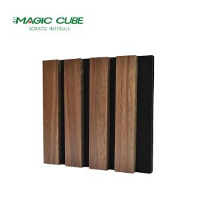 Vertical Wood Slat Wall Panels For Interior Acoustic Treatment And Noise