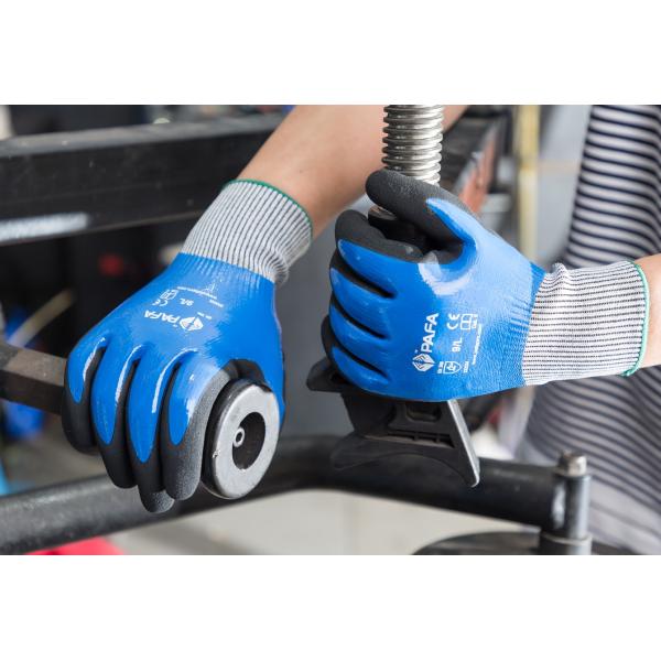 Mining & Construction Double Nitrile Dipping 13G Cut Resistant Safety Gloves