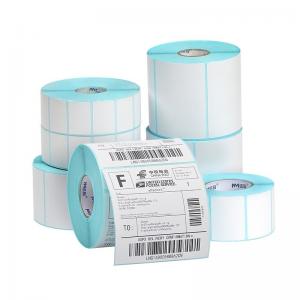 China Custom Blank Thermal Printer Sticker Label Roll 4x6 Thermal Label Paper Jumbo Roll on sale