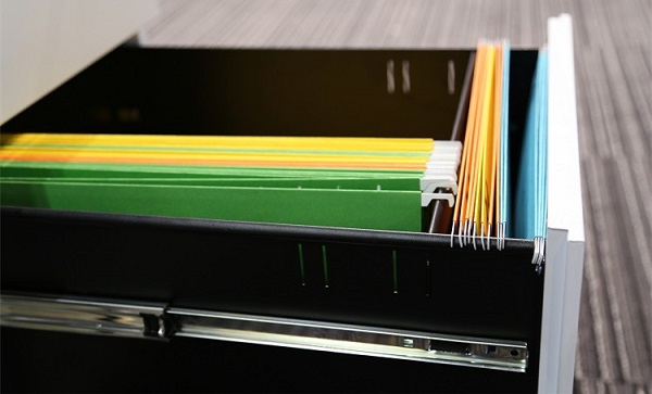 Steel Mobile Pedestal Cabinet , 3 Drawers Filing Cabinet With Combination Lock