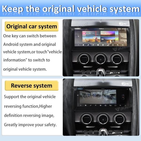 10.25 Inch 8 Core touch screen Car radio For 2012-2019 Jaguar F-Type Navigation Multimedia DVD Player Wireless Carplay