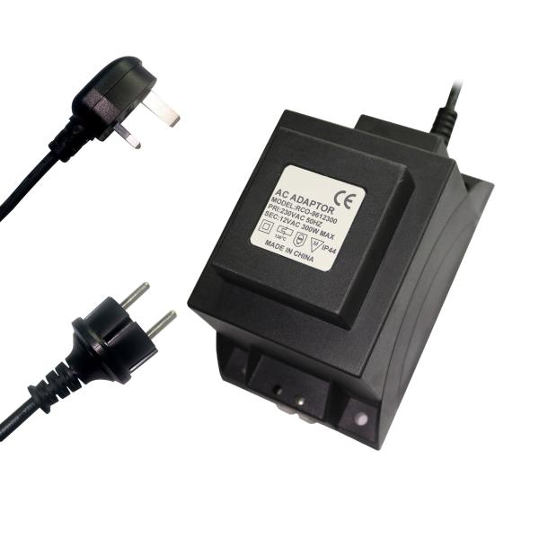 IP68 Waterproof Transformer for Garden lights Pool Lighting, 24VAC 100W 200W 250W IP68 outdoor power supplies