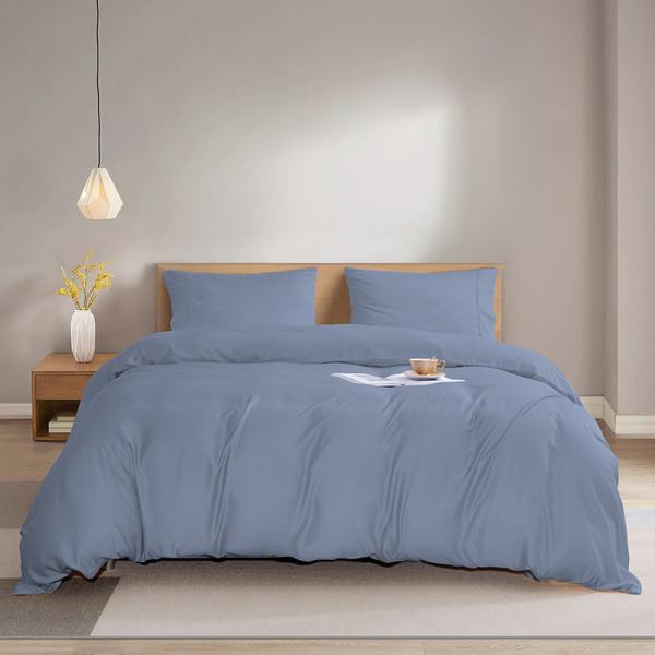 60s Bamboo Fiber Bedding Set for 2.5m Bed 300 TC Bed Sheet and Pillow Cover Included