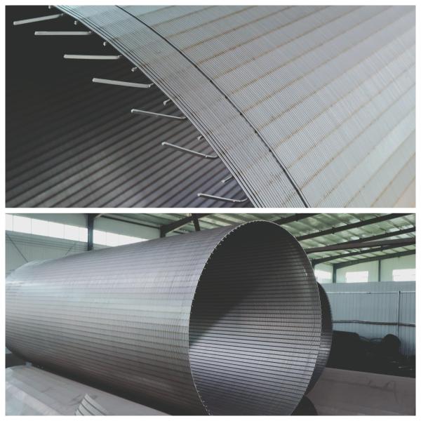 304 316L Stainless Steel Johnson Wedge Wire Screen 1x2mm 2x3mm