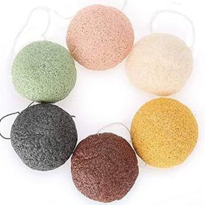 Cheap Round BSCI Natural Konjac Sponge Body Cleaning Exfoliating Puff Sponge wholesale