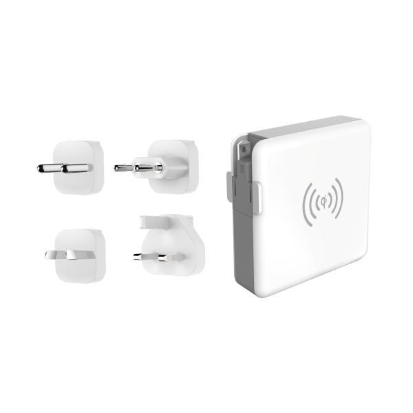 4 In 1 Plug 2 USB 5200mAh Travel Charger Power Bank