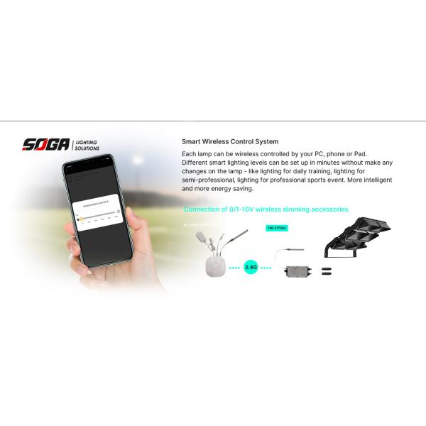 900W LED Outdoor Floodlight Stadium Rotatable Modules Aluminum Housing ROHS