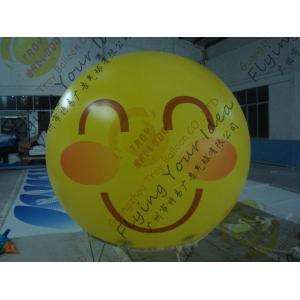 Amazing Round Inflatable Advertising Balloon Attractive Smile Design