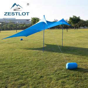 Outdoor 2 Steel Poles Lycra Camping Sun Shelter