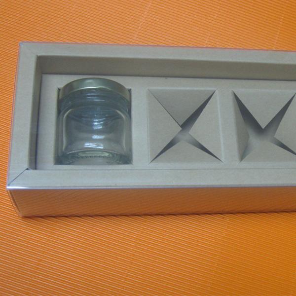 Custom Recycled Cardboard Gift Box With Tray Insert Biodegradable Candle Jar Packaging Boxes